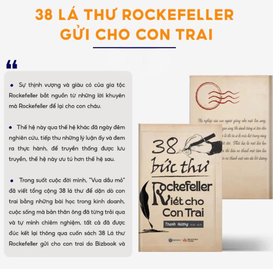 Sách 38 Bức Thư Rockefeller Viết Cho Con Trai