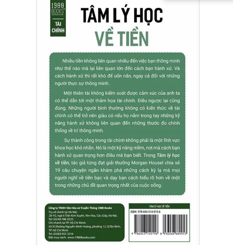 Sách Tâm Lý Học Về Tiền – Morgan Housel